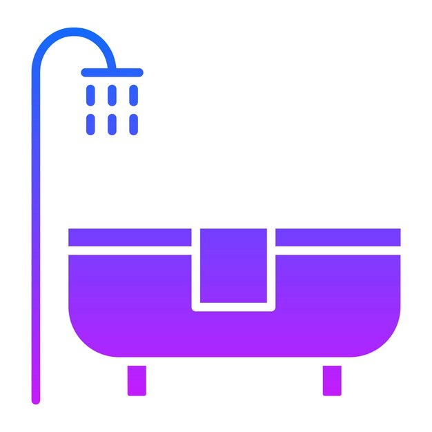 Ilustración vectorial de la bañera