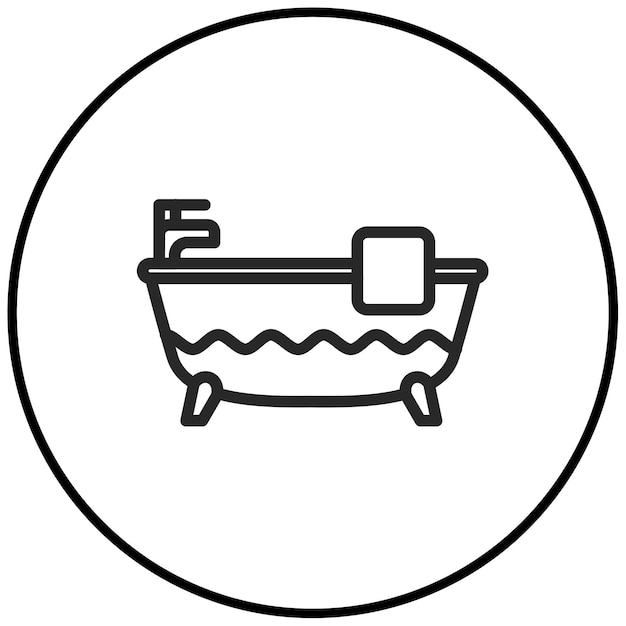 Ilustración vectorial de la bañera