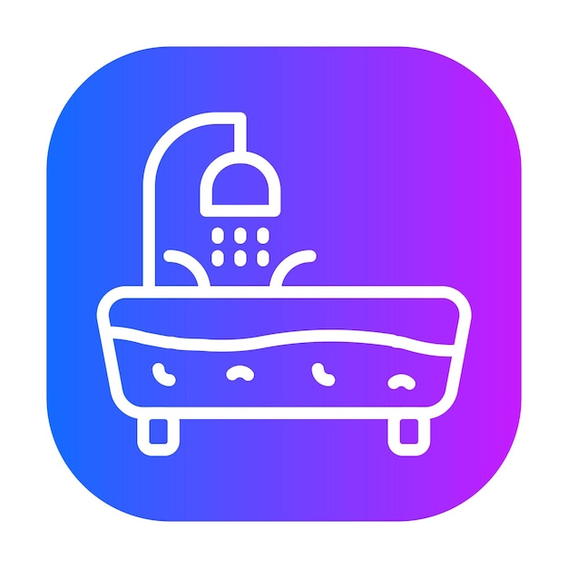Ilustración vectorial de la bañera
