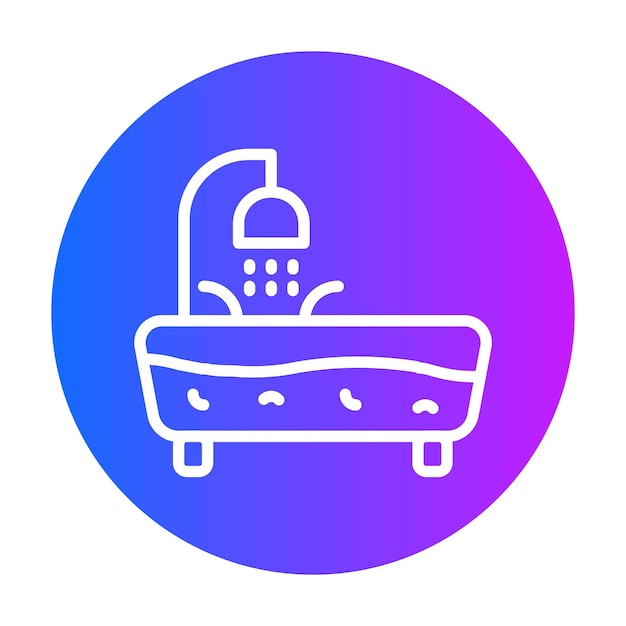 Ilustración vectorial de la bañera