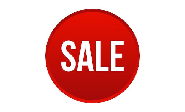 Ilustración vectorial banner de venta moderno Elemento web aislado