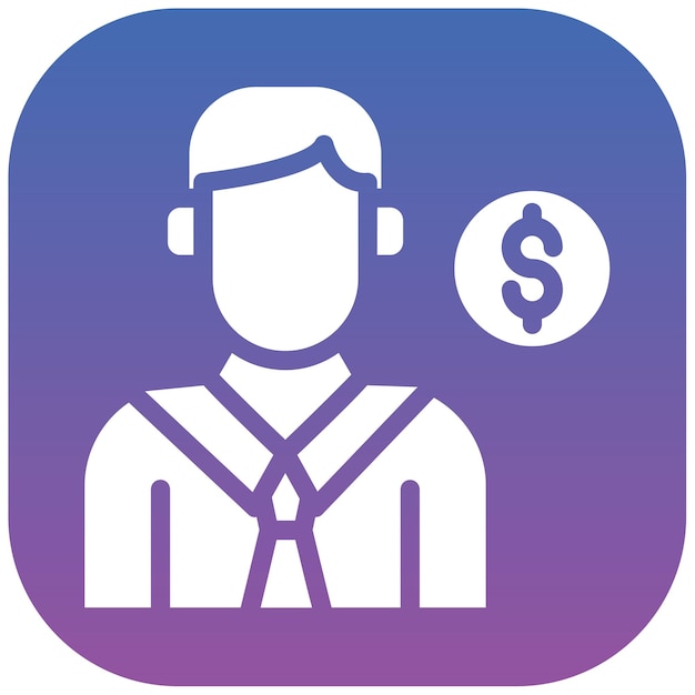 Ilustración vectorial del banquero codicioso