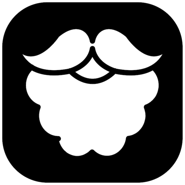 Ilustración vectorial de la barba