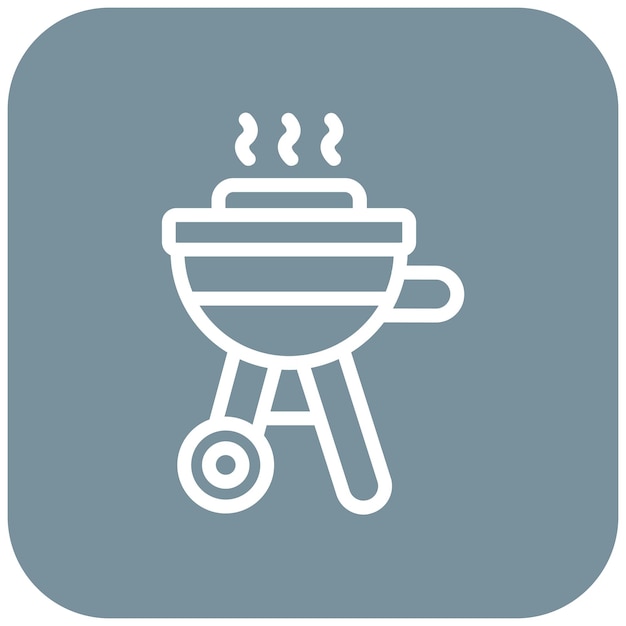 Ilustración vectorial de la barbacoa