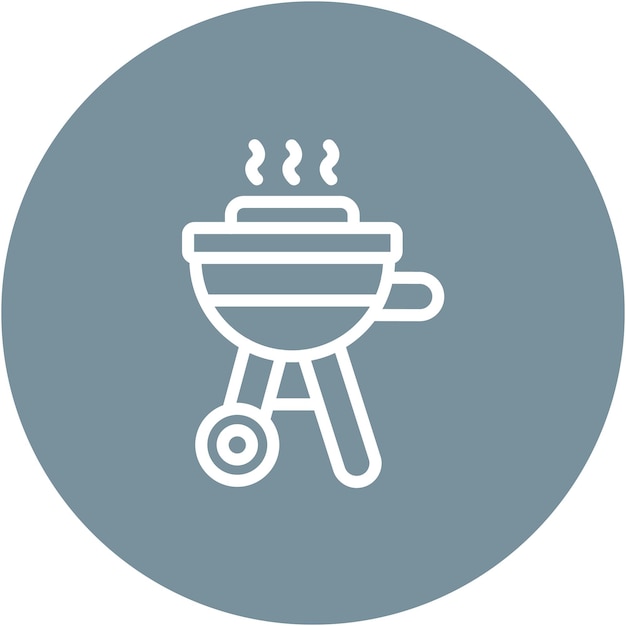 Ilustración vectorial de la barbacoa