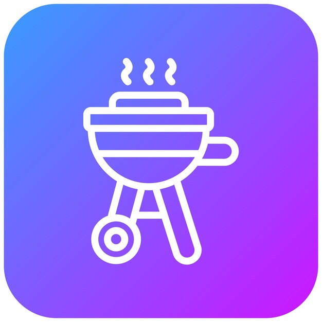 Ilustración vectorial de la barbacoa