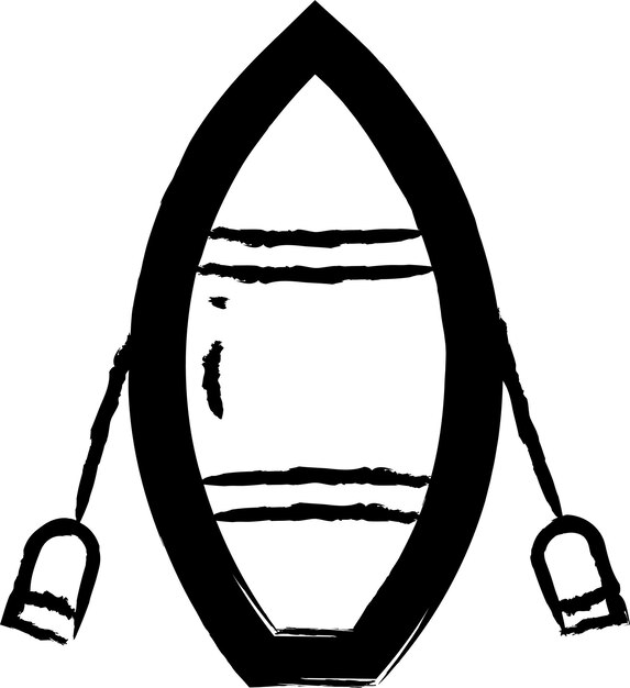 Ilustración vectorial del barco dibujada a mano