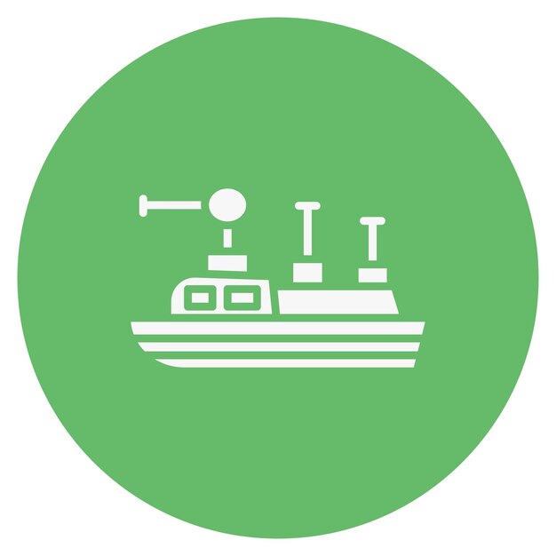 Ilustración vectorial de barcos del ejército
