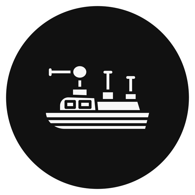 Ilustración vectorial de barcos del ejército