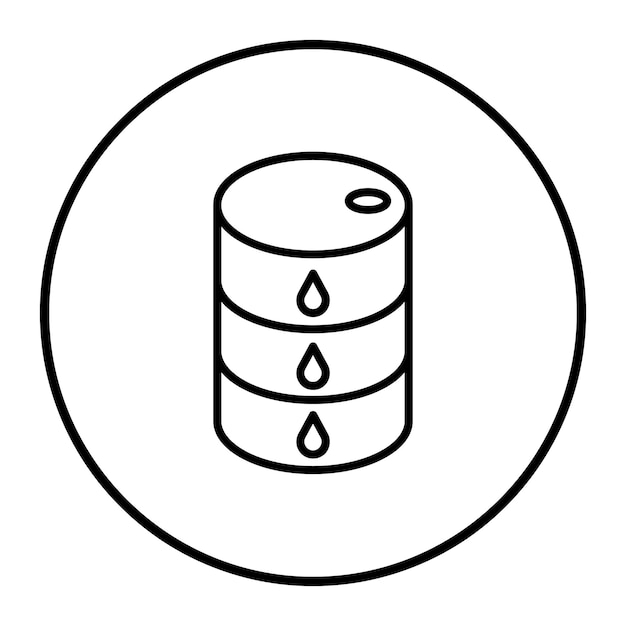 Ilustración vectorial de los barriles
