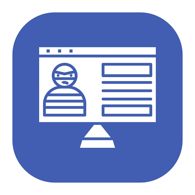 Ilustración vectorial de la base de datos criminal