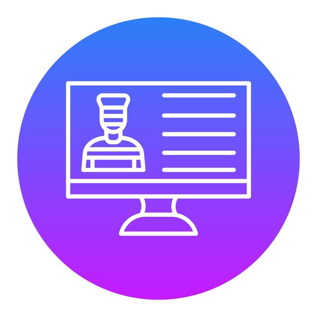 Ilustración vectorial de la base de datos criminal