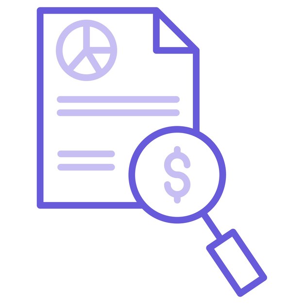Ilustración vectorial de la base de datos financiera