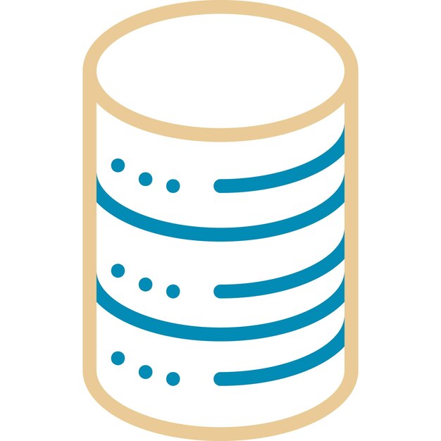 Ilustración vectorial de la base de datos