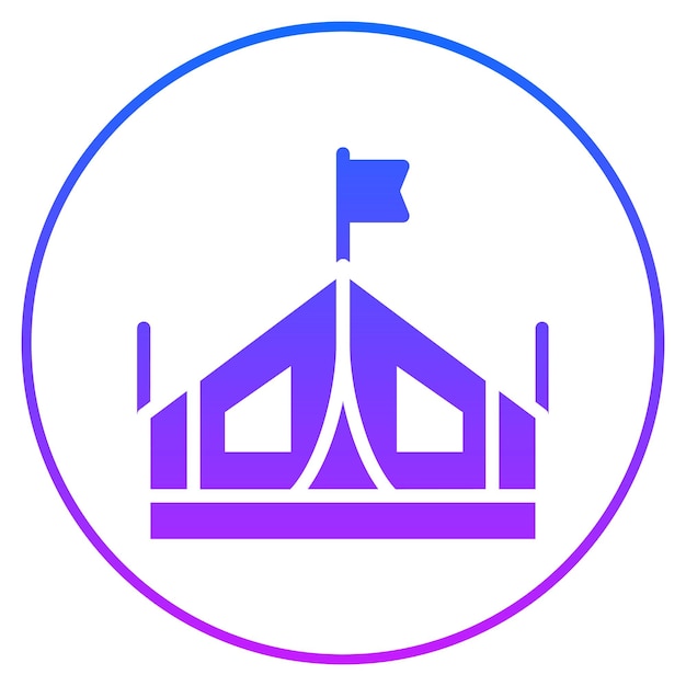 Ilustración vectorial de la base militar