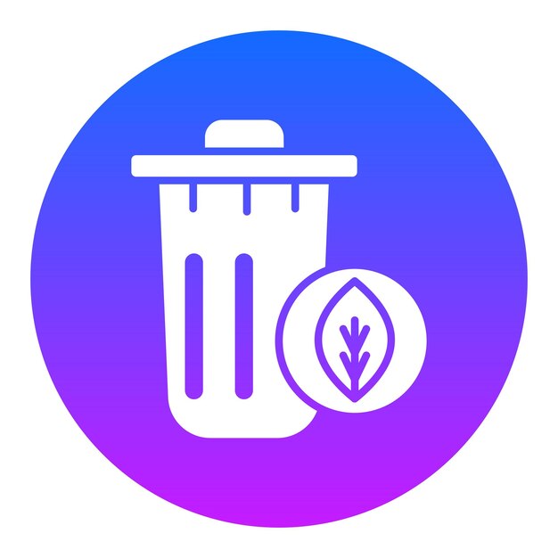 Ilustración vectorial de la basura ecológica