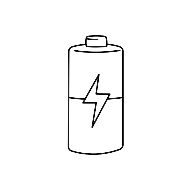 Ilustración vectorial de la batería eléctrica