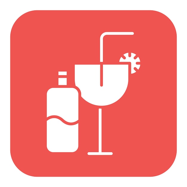 Ilustración vectorial de las bebidas