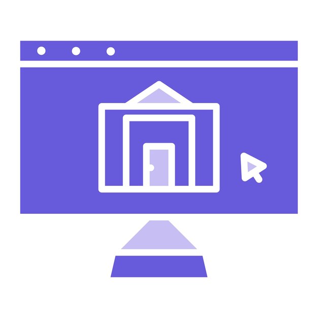 Ilustración vectorial de la biblioteca en línea