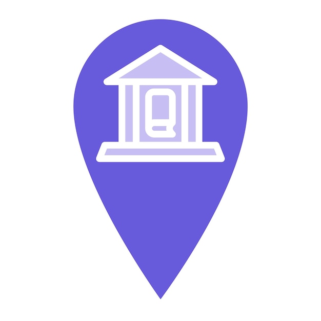 Ilustración vectorial de la biblioteca de ubicaciones