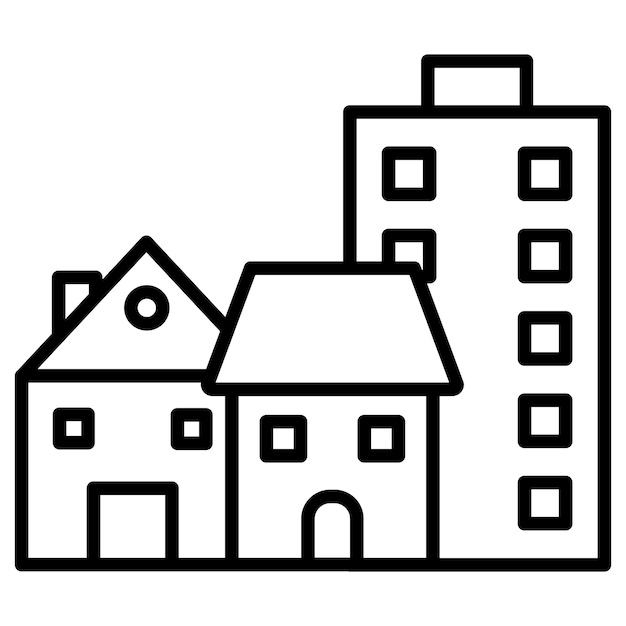 Ilustración vectorial de bienes raíces
