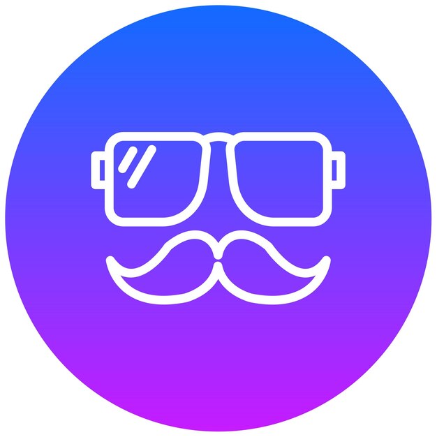 Ilustración vectorial del bigote