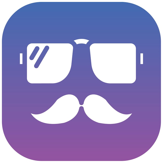Ilustración vectorial del bigote