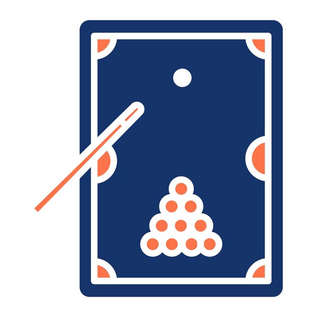 Ilustración vectorial de billar