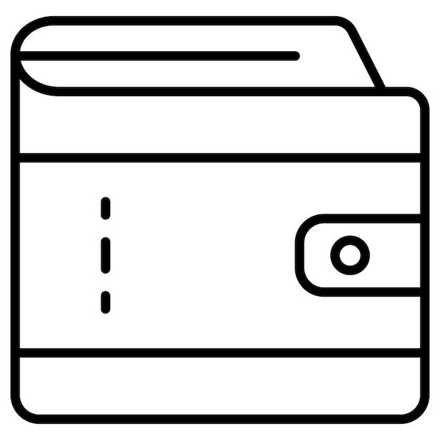Ilustración vectorial de la billetera