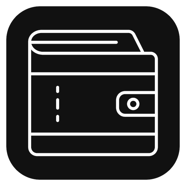 Ilustración vectorial de la billetera