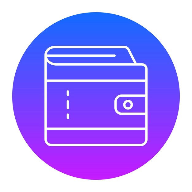 Ilustración vectorial de la billetera
