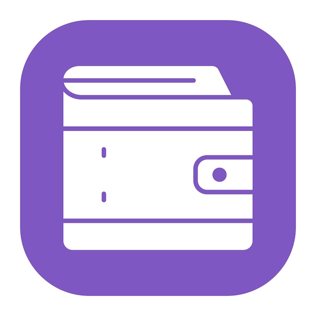 Ilustración vectorial de la billetera