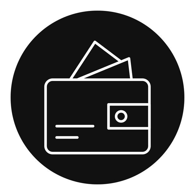 Ilustración vectorial de la billetera