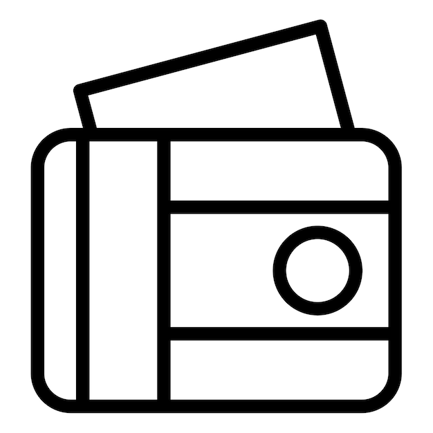 Ilustración vectorial de la billetera