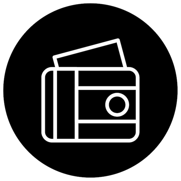 Ilustración vectorial de la billetera