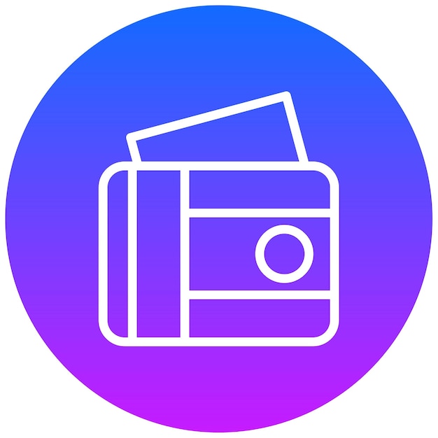 Ilustración vectorial de la billetera