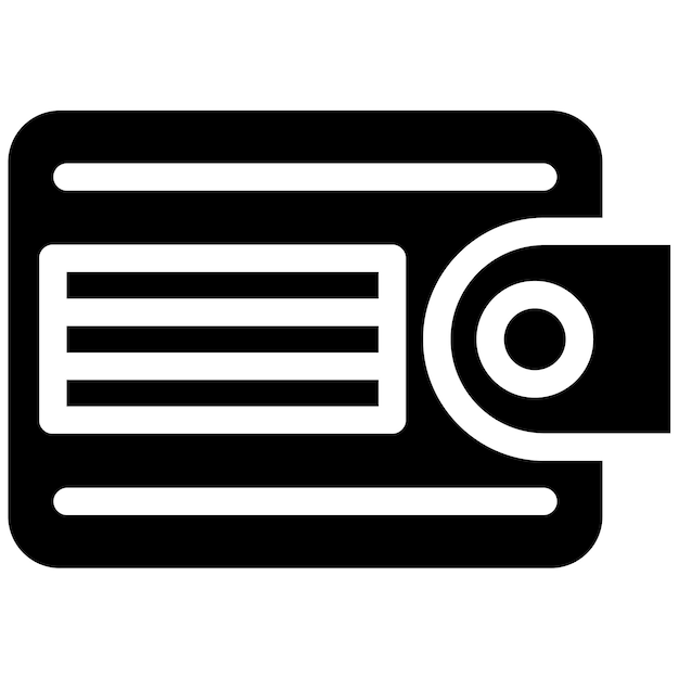 Ilustración vectorial de la billetera