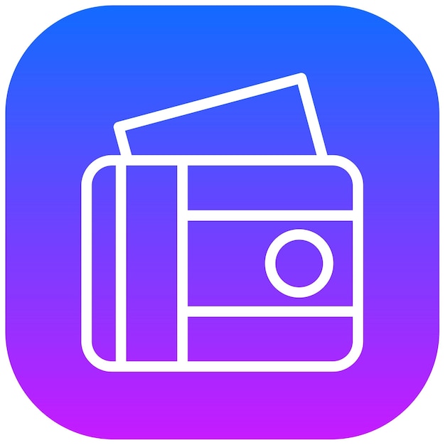 Ilustración vectorial de la billetera