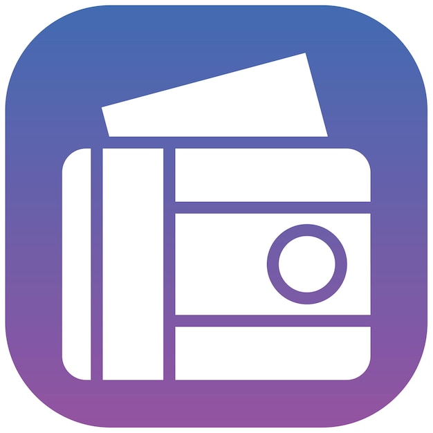Ilustración vectorial de la billetera