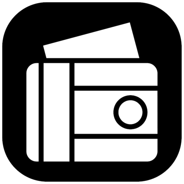 Ilustración vectorial de la billetera