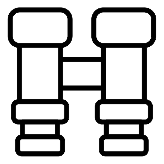 Ilustración vectorial binocular