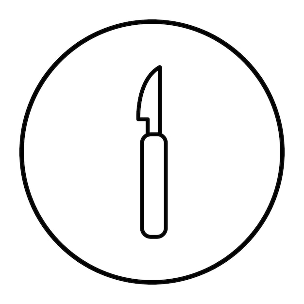 Ilustración vectorial del bisturí