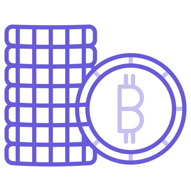 Ilustración vectorial de Bitcoin