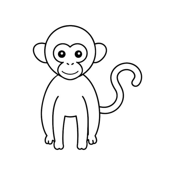 Vector ilustración vectorial en blanco y negro para libro de colorear