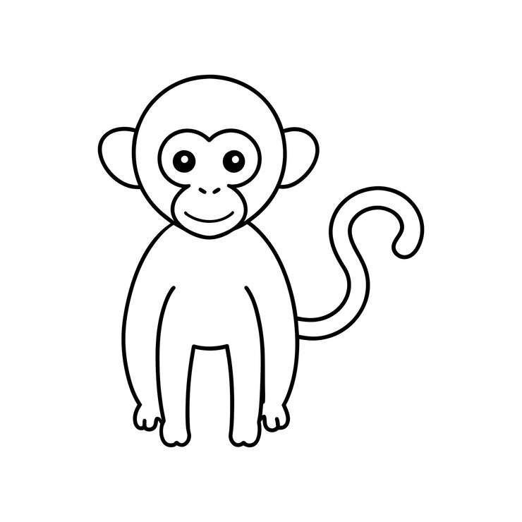Vector ilustración vectorial en blanco y negro para libro de colorear