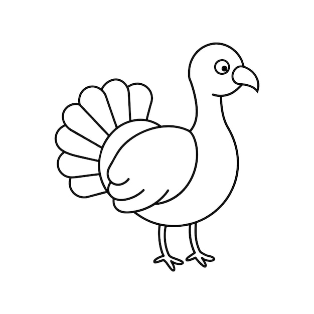 Ilustración vectorial en blanco y negro para libro de colorear