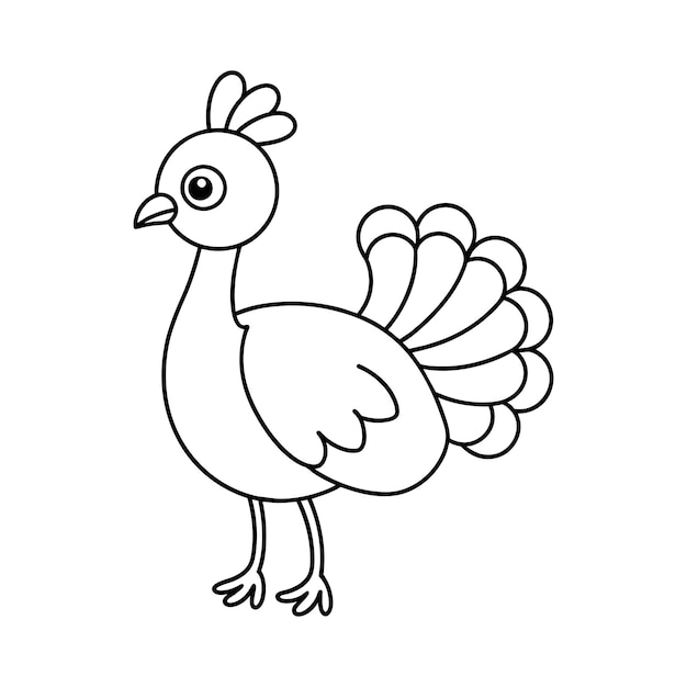 Ilustración vectorial en blanco y negro para libro de colorear