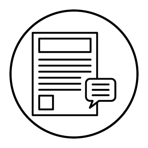 Ilustración vectorial del blog