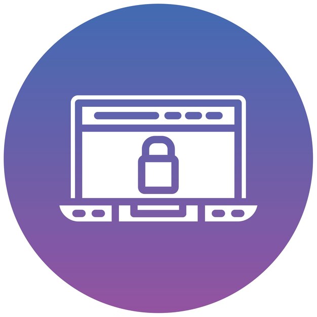 Ilustración vectorial bloqueada en el sitio web