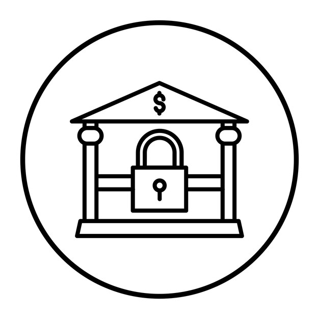 Ilustración vectorial de bloqueo